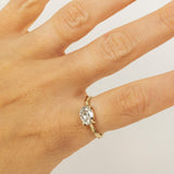 Thick Branch with 1.5ct Oval Lab Grown Diamond solitaire