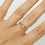 Asymmetric Spreading Branch Champagne Diamonds