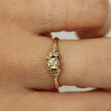 Asymmetric Spreading Branch Champagne Diamonds