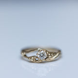 Blooming Solitaire Branch Ring