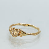 Asymmetric Spreading Branch Champagne Diamonds