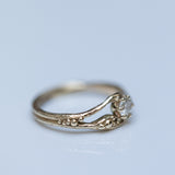 Blooming Solitaire Branch Ring