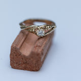 Blooming Solitaire Branch Ring