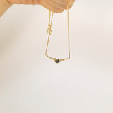 Spreading Branch Necklace with Sapphire and Diamond