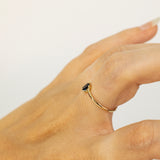 Oval Sapphire Solitaire Raw Ring