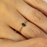 Oval Sapphire Solitaire Raw Ring