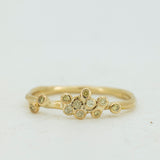 Yellow Diamonds Bubble Raw Ring