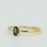 Oval Sapphire Solitaire Raw Ring