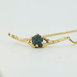 Spreading Branch Necklace with Sapphire and Diamond