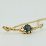 Spreading Branch Necklace with Sapphire and Diamond