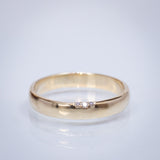 Wedding Ring with Hidden Diamonds