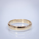 Wedding Ring with Hidden Diamonds