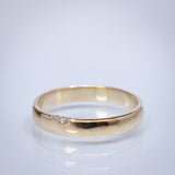 Wedding Ring with Hidden Diamonds