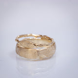 Cracked Earth & Branch Fingerprint Ring Set