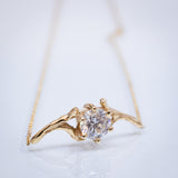 Organic Branch Necklace with 0.70ct Diamond