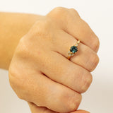 Asymmetric Sapphire and Diamonds Cluster