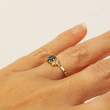 Asymmetric Sapphire and Diamonds Cluster
