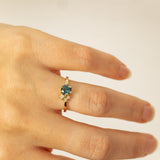 Asymmetric Sapphire and Diamonds Cluster