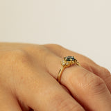 Asymmetric Sapphire and Diamonds Cluster