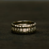 Raw Sculpted rings Duet