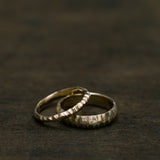 Raw Sculpted rings Duet