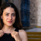 Small Champagne Diamond Cluster Necklace