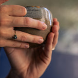 Sun-Inspired Sapphire Cluster Ring