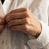 Orange Diamonds Bubble Ring