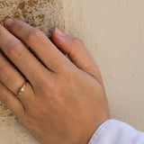 Orange Diamonds Bubble Ring