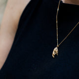 Natural Geranium Leaf Necklace