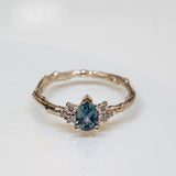 Parti Sapphire and Diamonds Cluster Branch Ring