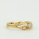 Blooming Solitaire Branch Ring