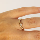Blooming Solitaire Branch Ring