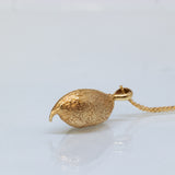 Organic Pod Gold Necklace