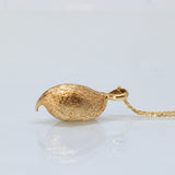 Organic Pod Gold Necklace