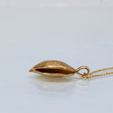 Organic Pod Gold Necklace