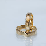 Chiseled Fingerprint Rings Set