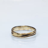 Smooth Raw-Finish Mokume Gane Ring