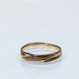 Smooth Raw-Finish Mokume Gane Ring