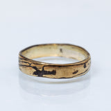 Smooth Raw-Finish Mokume Gane Ring