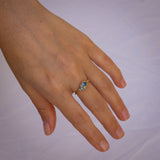 Bubble Cluster Ring with Parti Sapphires