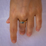 Bubble Cluster Ring with Parti Sapphires