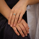 Bubble Cluster Ring with Parti Sapphires