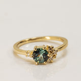 Asymmetric Sapphire and Diamonds Cluster