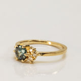 Asymmetric Sapphire and Diamonds Cluster