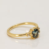 Asymmetric Sapphire and Diamonds Cluster