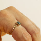 Spreading Branch Ring with Large Montana Sapphire