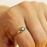 Spreading Branch Ring with Large Montana Sapphire