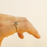 Spreading Branch Ring with Large Montana Sapphire