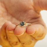 Spreading Branch Ring with Large Montana Sapphire